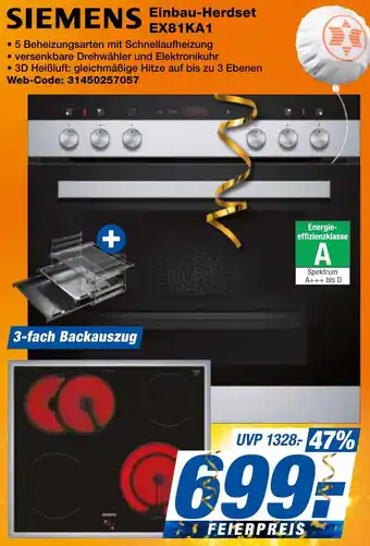 expert Techno Land SIEMENS Einbau-Herdset EX81KA1 Angebot