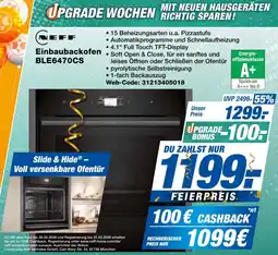 expert Techno Land NEFF Einbaubackofen BLE6470CS Angebot