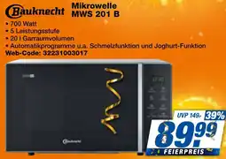 expert Techno Land Bauknecht Mikrowelle MWS 201 B Angebot
