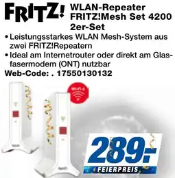 expert Techno Land WLAN-Repeater FRITZ!Mesh Set 4200 2er-Set Angebot