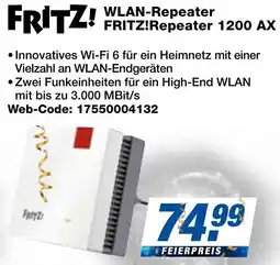 expert Techno Land WLAN-Repeater FRITZ!Repeater 1200 AX Angebot