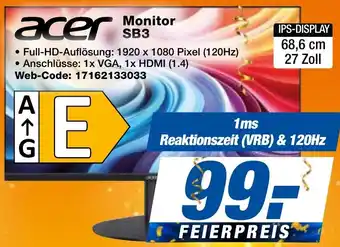 expert Techno Land acer Monitor SB3 Angebot