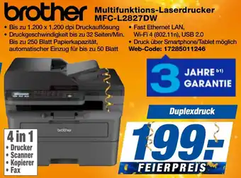 expert Techno Land brother Multifunktions-Laserdrucker MFC-L2827DW Angebot