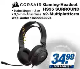 expert Techno Land CORSAIR Gaming-Headset HS35 SURROUND v2-Multiplattform Angebot