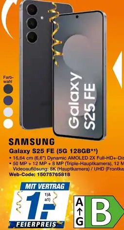 expert Techno Land SAMSUNG Galaxy S25 FE (5G 128GB) Angebot
