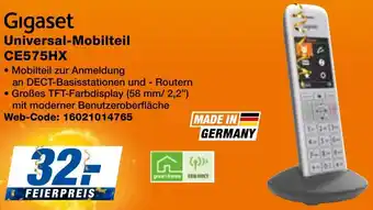 expert Techno Land Gigaset Universal-Mobilteil CE575HX Angebot