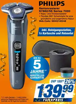 expert Techno Land PHILIPS Herrenrasierer S7882/55 Series 7000 Angebot