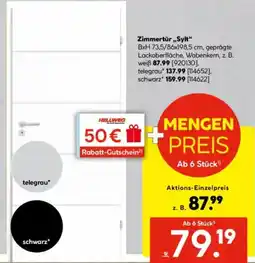 Hellweg Zimmertür ,,Sylt" Angebot