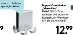 Hellweg Doppel-Duschhaken „Vieste Duo" Angebot