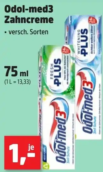 Thomas Philipps Odol-med3 Zahncreme Angebot