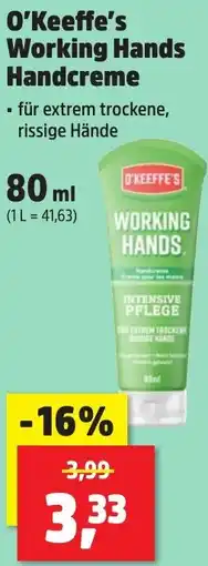 Thomas Philipps O'Keeffe's Working Hands Handcreme Angebot