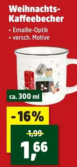 Thomas Philipps Weihnachts- Kaffeebecher Angebot