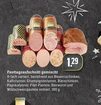 Edeka Festtagsaufschnitt Gemischt Angebot