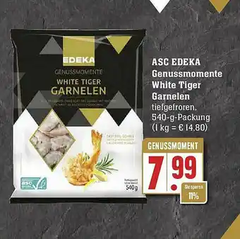 Edeka Asc Edeka Genussmomente white Tiger Garnelen Angebot