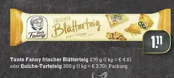 Edeka Tante Fanny Frischer Blätterteig Oder Quiche-tarteteig Angebot
