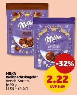 PENNY MILKA Weihnachtskugeln Angebot