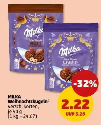 PENNY MILKA Weihnachtskugeln Angebot