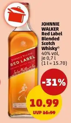 PENNY JOHNNIE WALKER Red Label Blended Scotch Whisky Angebot