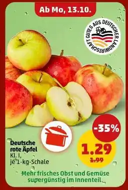 PENNY Deutsche rote Äpfel Angebot