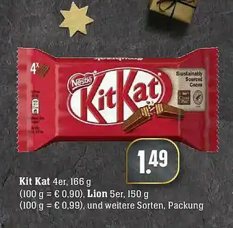 Edeka Kit Kat, Lion Angebot