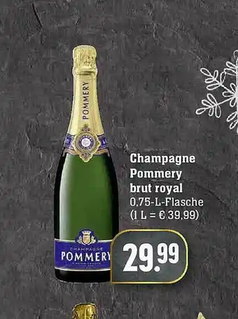 Edeka Champagne Pommery Brut Royal Angebot