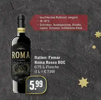 Edeka Femar Roma Rosso Doc Angebot