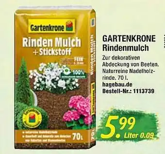 Floraland Gartenkrone Rindenmulch Angebot