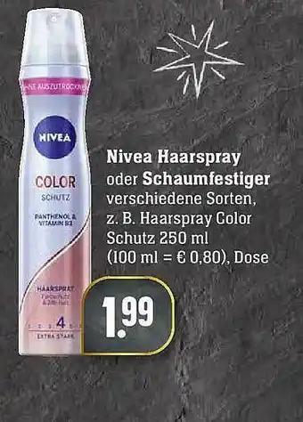 Edeka Nivea Haarspray Oder Schaumfestiger Angebot