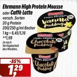 Simmel Ehrmann High Protein Mousse oder Caffè Latte Angebot