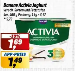 Simmel Danone Activia Joghurt Angebot