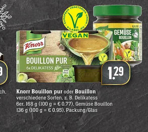 Knorr Bouillon Pur Oder Bouillon Angebot bei Edeka