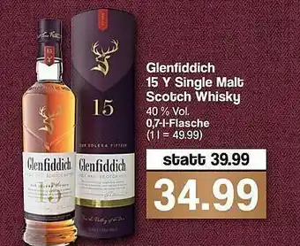 Famila Nord West Glenfiddich 15 Y Single Malt Scotch Whisky Angebot