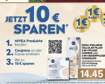 Famila Nord West Nivea Hyaluron Cellular Filler 3in1-fplege Cushion Oder Augenpflege Concealer Angebot