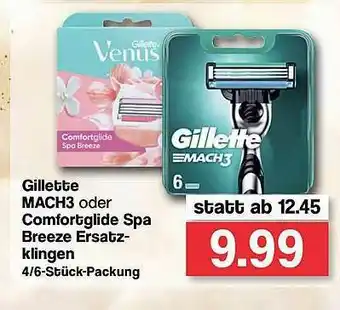 Famila Nord West Gillette Mach3 Oder Comfortglide Spa Breeze Ersatzklingen Angebot