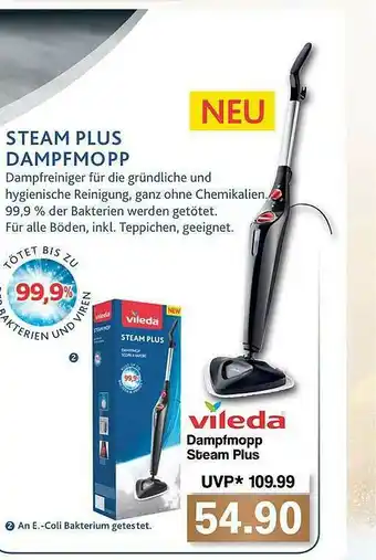 Famila Nord West Vileda Dampfmopp Steam Plus Angebot