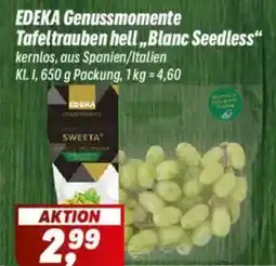 Simmel EDEKA Genussmomente Tafeltrauben hell,,Blanc Seedless" Angebot