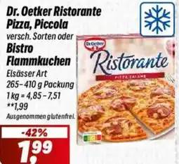 Simmel Dr. Oetker Ristorante Pizza, Piccola oder Bistro Flammkuchen Angebot