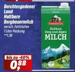 Simmel Berchtesgadener Land Haltbare Bergbauermilch Angebot