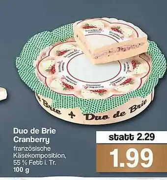 Famila Nord West Duo De Brie Cranberry Angebot