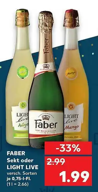 Kaufland Faber Sekt Oder Light Live Angebot