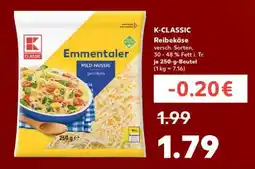 Kaufland K-CLASSIC Reibekäse Angebot