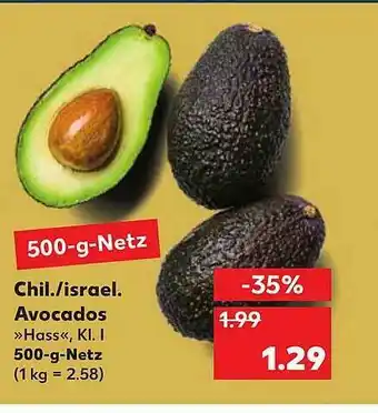 Kaufland Chil. Oder Israel. Avocados Angebot