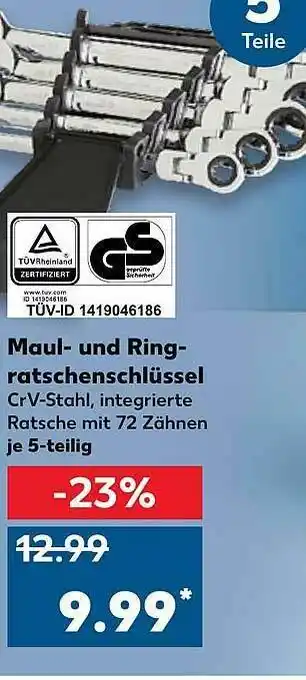 Kaufland Maul- Und Ring-ratschenschlüssel Angebot