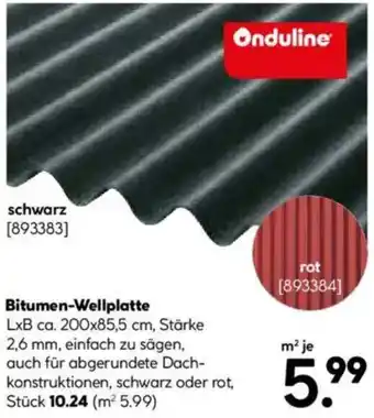 Hellweg Bitumen-Wellplatte Angebot