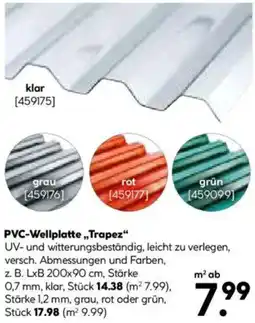 Hellweg PVC-Wellplatte „Trapez" Angebot