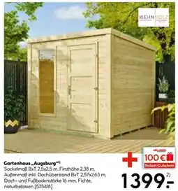 Hellweg KIEHNHOLZ Gartenhaus „Augsburg" Angebot