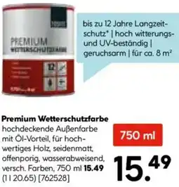 Hellweg Premium Wetterschutzfarbe Angebot