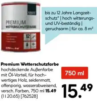 Hellweg Premium Wetterschutzfarbe Angebot