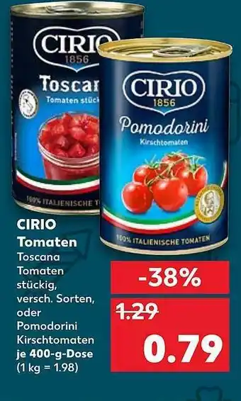 Kaufland Cirio Tomaten Angebot