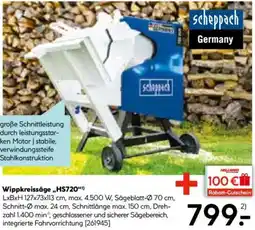 Hellweg Scheppach Wippkreissäge „HS720" Angebot
